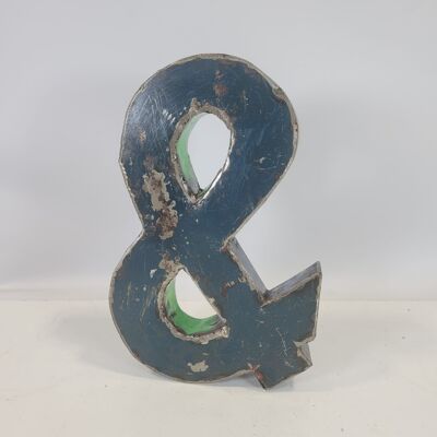 Special character "&" ampersand from recycled oil barrels | 23 or 50 cm | different colors
