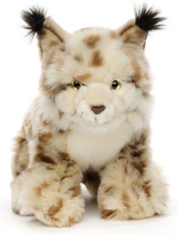 Lynx, assis - 31 cm (longueur) - Mots clés : animal de la forêt, chat sauvage, peluche, peluche, peluche, peluche 1
