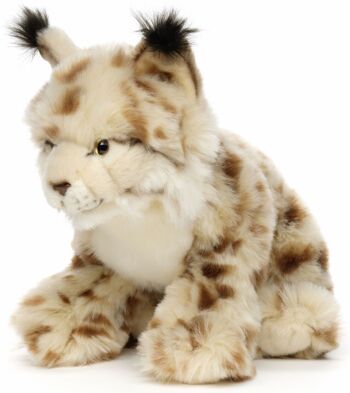 Lynx, assis - 31 cm (longueur) - Mots clés : animal de la forêt, chat sauvage, peluche, peluche, peluche, peluche 2