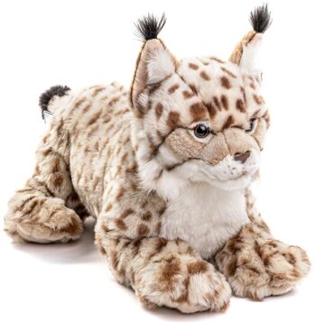 Lynx, couché (sans harnais) - 46 cm (longueur) - Mots clés : animal de la forêt, chat sauvage, peluche, peluche, peluche, peluche 1