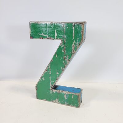 Lettre « Z » fabriquée à partir de barils de pétrole recyclés | 22 ou 50 cm | Couleurs différentes