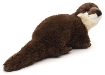 Loutre, debout - 'Uni-Toys Eco-Line' - Matériau 100% recyclé - 25 cm (longueur) - Mots clés : animal forestier, animal aquatique, peluche, peluche, peluche, peluche 3