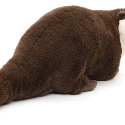 Otter, standing - 'Uni-Toys Eco-Line' - 100% recycled material - 42 cm (length) - Keywords: forest animal, aquatic animal, plush, plush toy, stuffed animal, cuddly toy