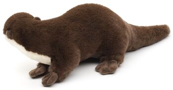 Loutre, debout - 'Uni-Toys Eco-Line' - Matériau 100% recyclé - 42 cm (longueur) - Mots clés : animal forestier, animal aquatique, peluche, peluche, peluche, peluche 3