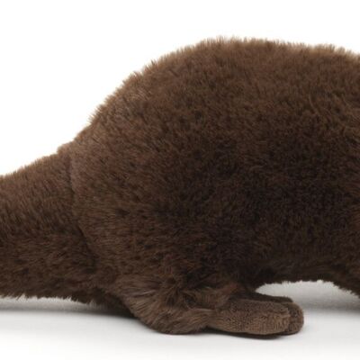 Nutria, de pie - 'Uni-Toys Eco-Line' - 100% material reciclado - 32 cm (largo) - Palabras clave: animal del bosque, animal acuático, peluche, peluche, peluche, peluche