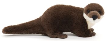 Loutre, debout - 'Uni-Toys Eco-Line' - Matériau 100% recyclé - 32 cm (longueur) - Mots clés : animal forestier, animal aquatique, peluche, peluche, peluche, peluche 1