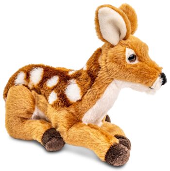 Faon, couché - 21 cm (longueur) - Mots clés : animal de la forêt, cerf, peluche, peluche, peluche, peluche 3