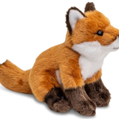Cucciolo di volpe rossa, seduto - 16 cm (altezza) - Parole chiave: animale della foresta, volpe, peluche, peluche, animale di peluche, peluche