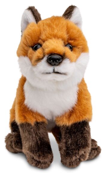 Chiot renard roux, assis - 16 cm (hauteur) - Mots clés : animal de la forêt, renard, peluche, peluche, peluche, peluche 3