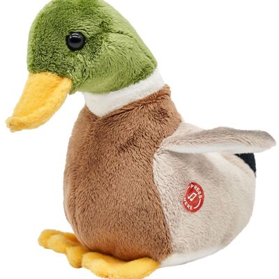 Pato con voz - 16 cm (largo) - Palabras clave: pájaro, granja, animal acuático, peluche, peluche, peluche, peluche