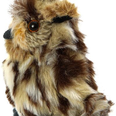 Peluche Grand-duc d'Amérique - 'Horn Owl' - 13 cm (hauteur) - Mots clés : oiseau, hibou, animal de la forêt, peluche, peluche, peluche, peluche
