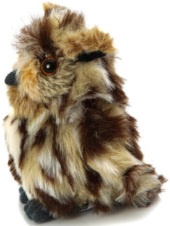 Peluche Grand-duc d'Amérique - 'Horn Owl' - 13 cm (hauteur) - Mots clés : oiseau, hibou, animal de la forêt, peluche, peluche, peluche, peluche 1