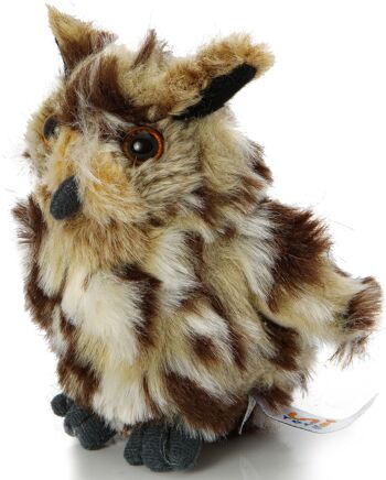 Peluche Grand-duc d'Amérique - 'Horn Owl' - 13 cm (hauteur) - Mots clés : oiseau, hibou, animal de la forêt, peluche, peluche, peluche, peluche 2