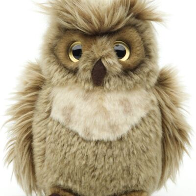 Great Horned Owl - 'Horn Owl' - 18 cm (height) - Keywords: bird, owl, forest animal, plush, plush toy, stuffed toy, cuddly toy