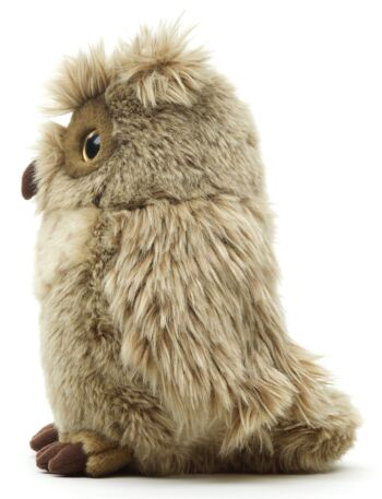 Grand-duc d'Amérique - 'Horn Owl' - 24 cm (hauteur) - Mots clés : oiseau, hibou, animal de la forêt, peluche, peluche, peluche, peluche 3