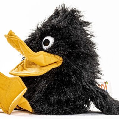 Hand puppet raven - 40 cm (height) - Keywords: bird, garden bird, plush, plush toy, stuffed animal, cuddly toy