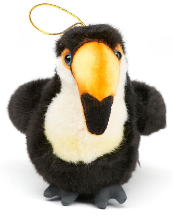 Toucan géant - 13 cm (hauteur) - Mots clés : oiseau, animal sauvage exotique, peluche, peluche, peluche, peluche 2