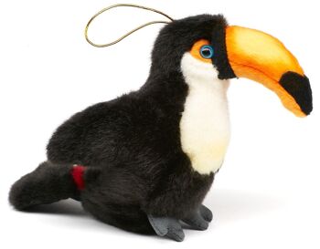 Toucan géant - 13 cm (hauteur) - Mots clés : oiseau, animal sauvage exotique, peluche, peluche, peluche, peluche 3