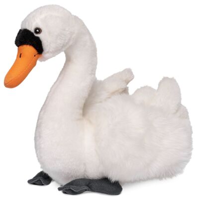 Swan - 24 cm (height) - Keywords: bird, aquatic animal, plush, plush toy, stuffed animal, cuddly toy