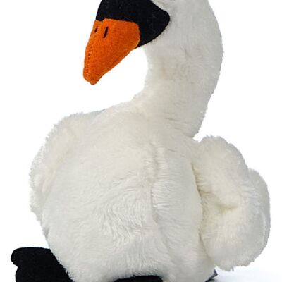 Swan Plushie - 13 cm (height) - Keywords: bird, aquatic animal, plush, plush toy, stuffed animal, cuddly toy