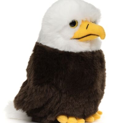 Bébé pygargue à tête blanche - 18 cm (hauteur) - Mots clés : oiseau, aigle, peluche, peluche, peluche, peluche