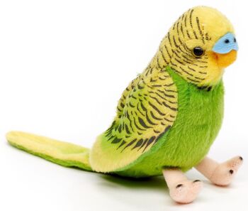 Perruche (verte) - Sans voix - 12 cm (hauteur) - Mots clés : oiseau, animal domestique, peluche, peluche, peluche, peluche 1