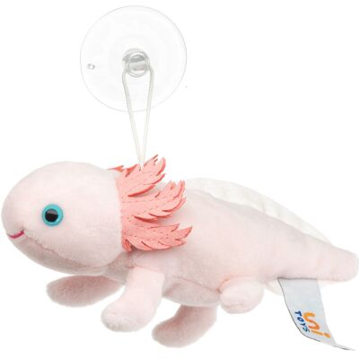 Axolotl with suction cup - 15 cm (length) - Keywords: aquatic animal, plush, plush toy, stuffed animal, cuddly toy