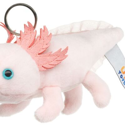 Axolotl avec porte-clés - 15 cm (longueur) - Mots clés : animal aquatique, peluche, peluche, peluche, peluche