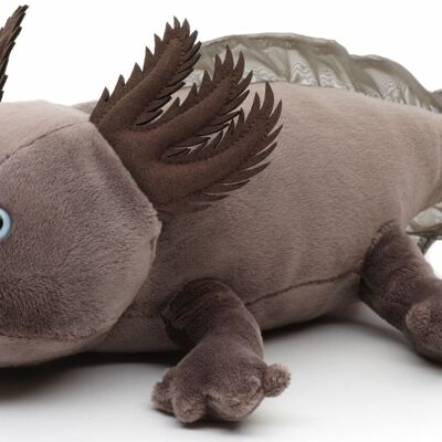 Original Uni-Toys Axolotl (braun-grau) - 32 cm (Länge) - Keywords: Wassertier, Plüsch, Plüschtier, Stofftier, Kuscheltier