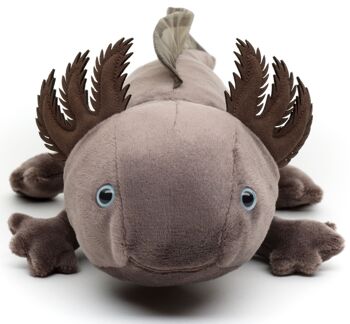 Original Uni-Toys Axolotl (marron-gris) - 32 cm (longueur) - Mots clés : animal aquatique, peluche, peluche, peluche, peluche 2