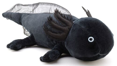 Original Uni-Toys Axolotl (schwarz) - 32 cm (Länge) - Keywords: Wassertier, Plüsch, Plüschtier, Stofftier, Kuscheltier