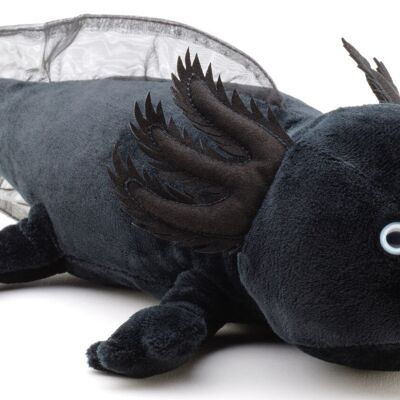 Original Uni-Toys Axolotl (black) - 32 cm (length) - Keywords: aquatic animal, plush, plush toy, stuffed animal, cuddly toy