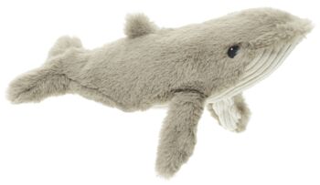 Baleine à bosse - 'Uni-Toys Eco-Line' - Matière 100% recyclée - 26 cm (longueur) - Mots clés : animal aquatique, baleine, peluche, peluche, peluche, peluche 2