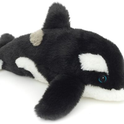 Orca - 'Uni-Toys Eco-Line' - 100% recycled material - 25 cm (length) - Keywords: aquatic animal, whale, plush, plush toy, stuffed toy, cuddly toy