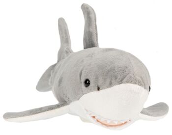 Grand requin blanc - 50 cm (longueur) - Mots clés : animal aquatique, baleine, peluche, peluche, peluche, peluche 2
