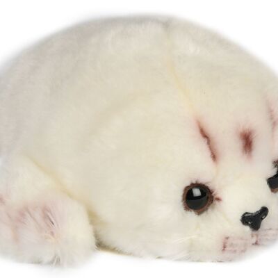 Bébé phoque (blanc) - 33 cm (longueur) - Mots clés : animal aquatique, phoque, phoque, peluche, peluche, peluche, peluche