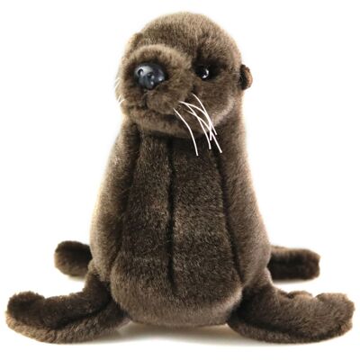 León marino marrón - 22 cm (largo) - Palabras clave: animal acuático, foca, foca, peluche, peluche, animal de peluche, peluche