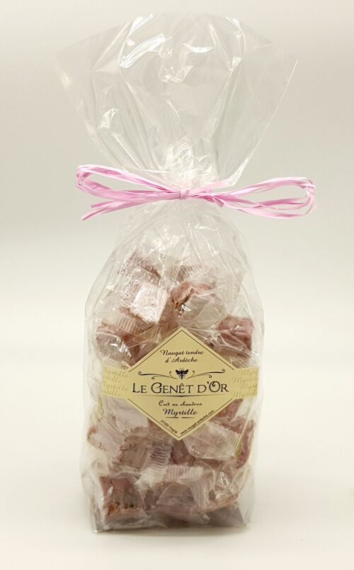 NOUGAT D'ARDECHE MYRTILLE SACHET 200G