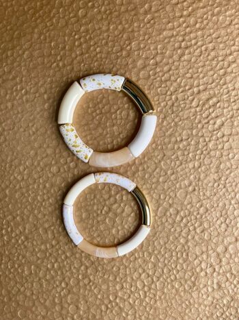 "LUNA 5" - Éclat Lunaire dans un Bracelet Tube en Acrylique par Mad Collector