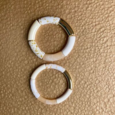 "LUNA 5" - Éclat Lunaire dans un Bracelet Tube en Acrylique par Mad Collector