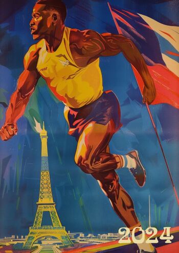 8 affiches retro-futur inspirées des jeux olympiques 2024 3