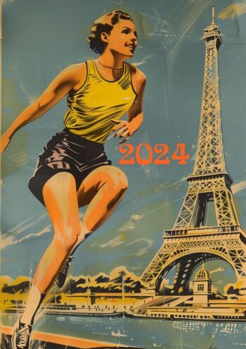 8 affiches retro-futur inspirées des jeux olympiques 2024 6