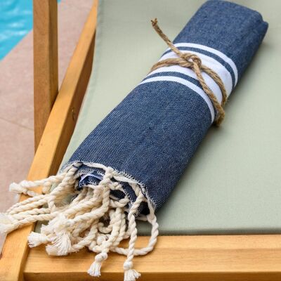 Fouta Auténtica Azul denim