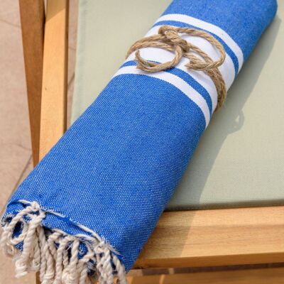 Fouta Auténtica Azul real