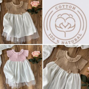 Robe tutu de Pâques Heidi de conception spéciale fabriquée à la main biologique 1