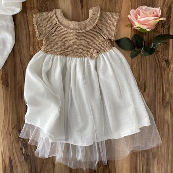 Robe tutu de Pâques Heidi de conception spéciale fabriquée à la main biologique 2