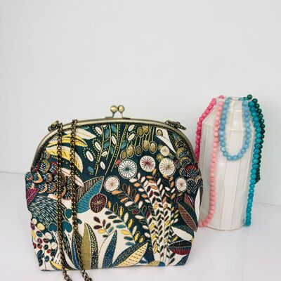 Bolso LADY EDEN estilo retro en jacquard francés