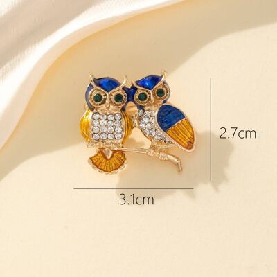 Fancy Owl Brooch 23PEBRO023