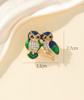 Broche Fantaisie Hibou 23PEBRO023 3