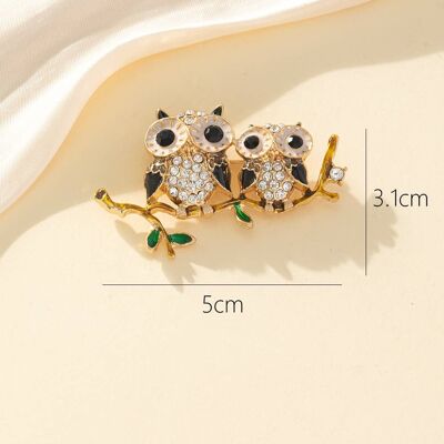 Fancy Owl Brooch 23PEBRO024